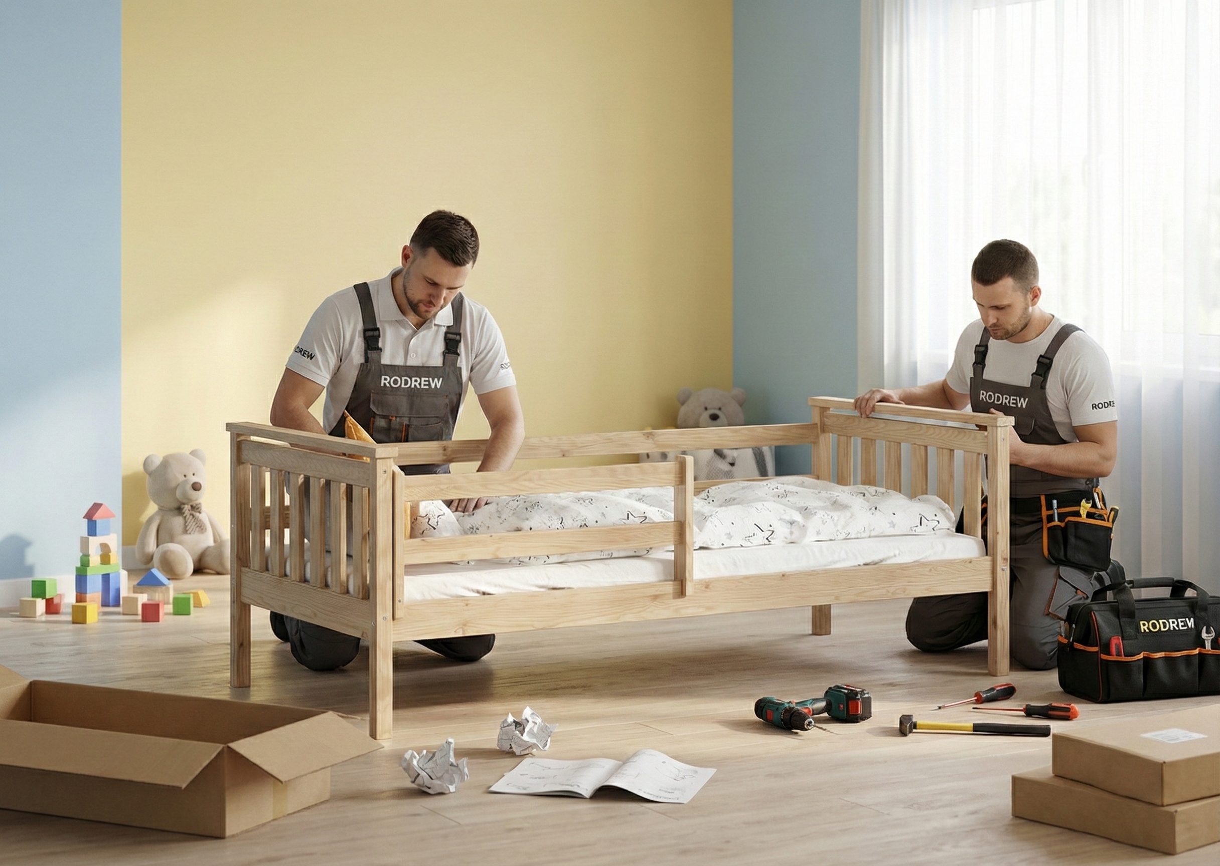 Profesjonalny montaż mebli w pokoju dziecięcym