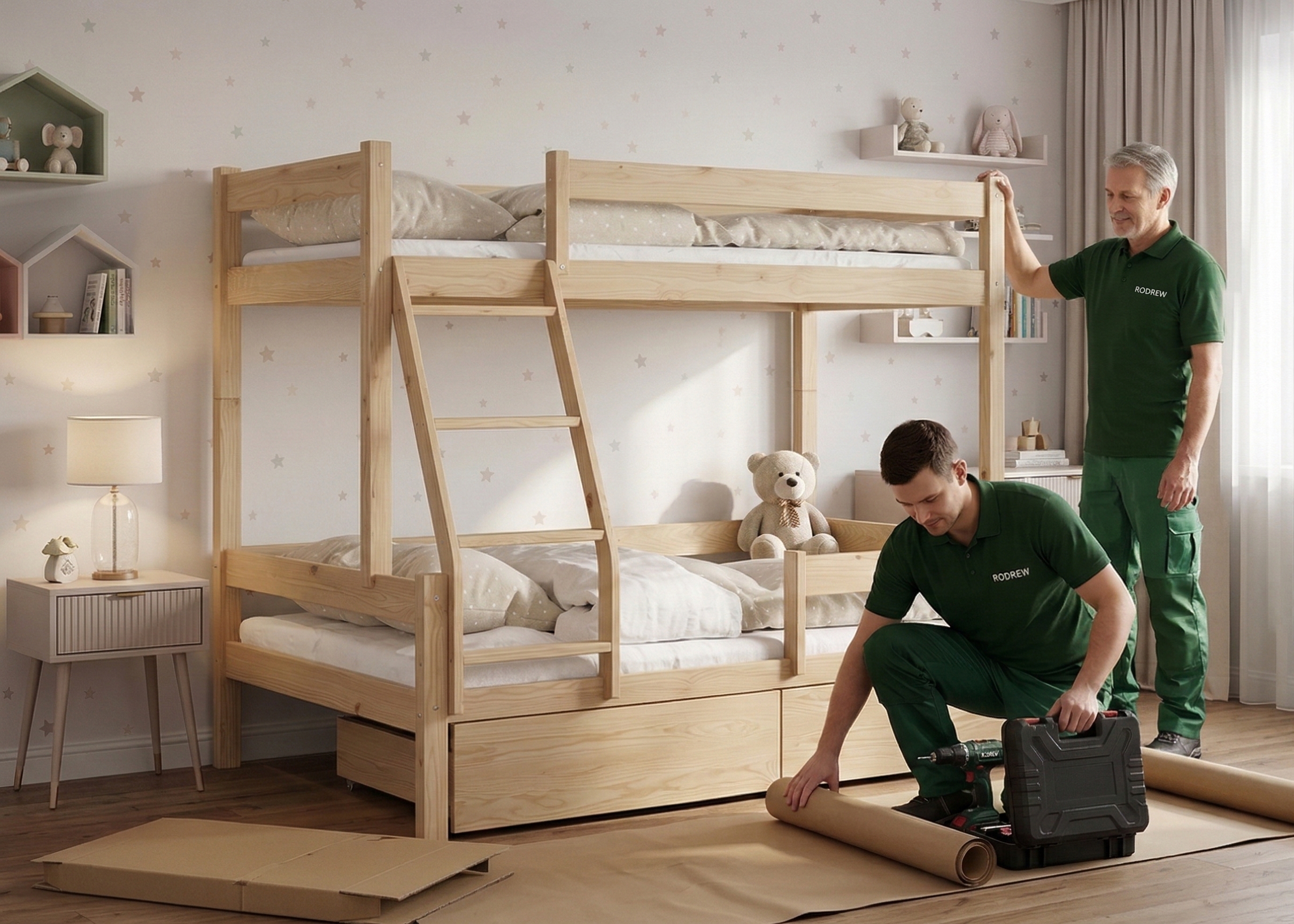 Profesjonalny montaż mebli w pokoju dziecięcym